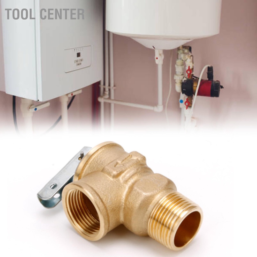 Tool Center Temperature Pressure Relief Valve 3/4 NPT 150PSI Water Heater Hot Storage Tank