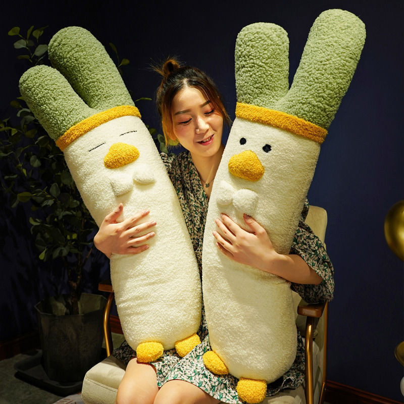 หมอนตุ๊กตา รูปเป็ด เหมาะกับของขวัญวันเกิด แบบสร้างสรรค์ ของเล่นสําหรับเด็ก
