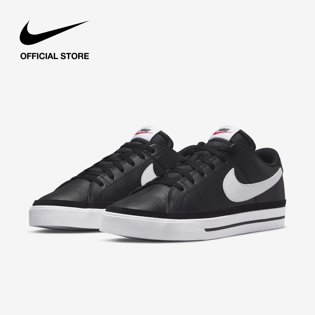 Nike Men's Court Legacy Shoes - Black ไนกี้ ผู้ชาย สีดำ รองเท้า free shipping