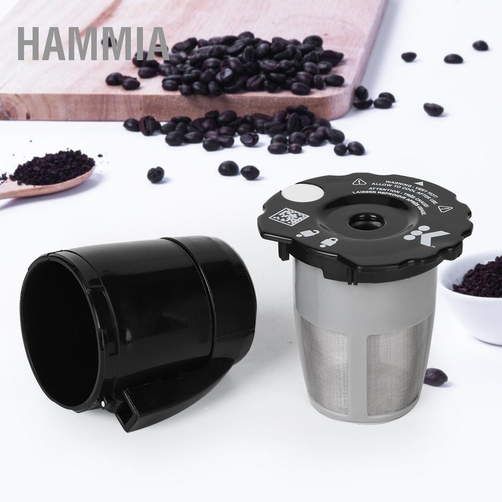 HAMMIA UniversalReusable Refillable Ground Coffee Filter Fit สำหรับเครื่องชงกาแฟ Keurig 2 อุปกรณ์เสริม