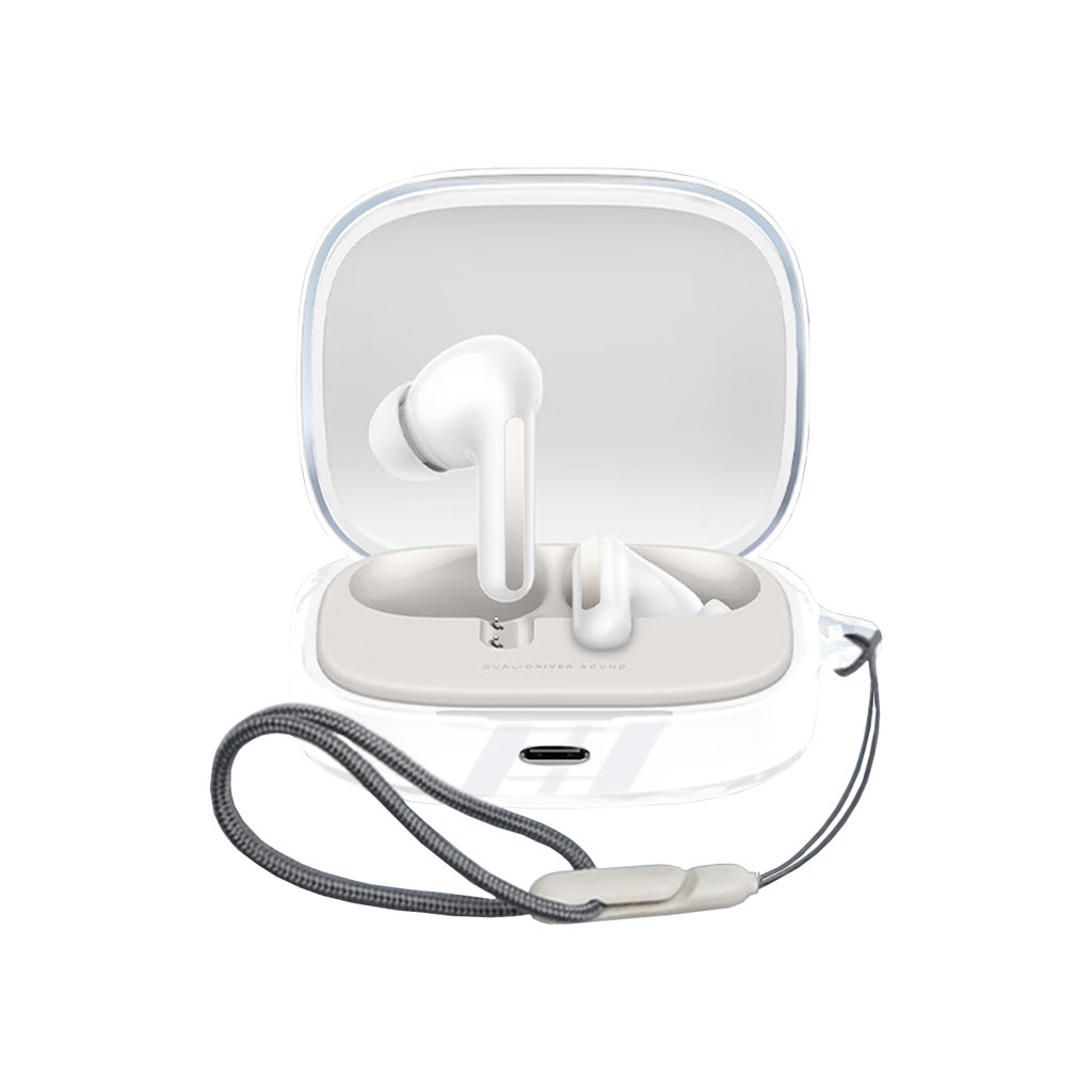 ROCK เคส Xiaomi Buds 5 Case เคสหูฟังแบบใส I เหลืองยาก I พร้อมสายคล้อง I วัสดุผลิตภัณฑ์ TPU I บรรจุภัณฑ์ที่เรียบง่าย