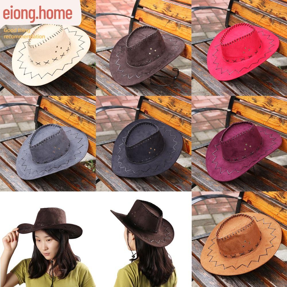 Eiong8686 หมวกคาวบอยผู้ชายผู้หญิงขายร้อนชุดแฟนซี