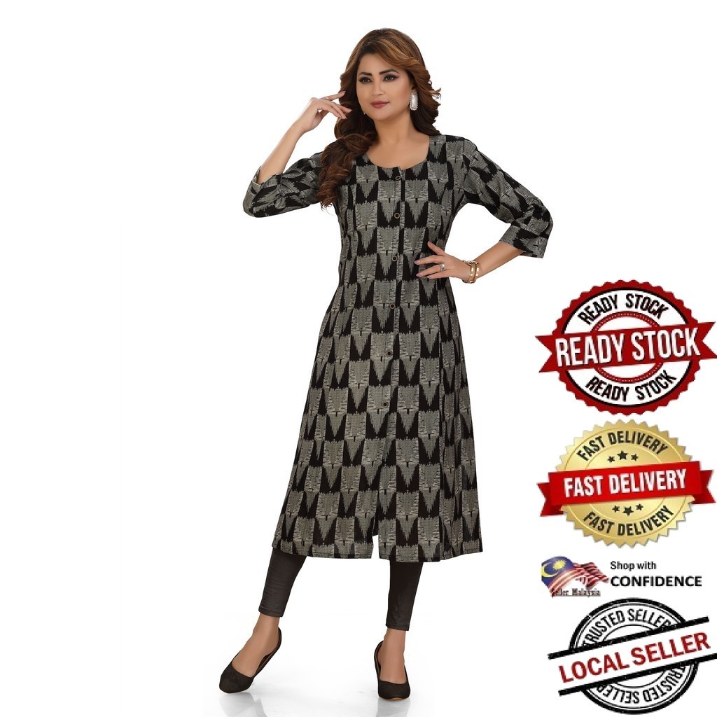 Kurti Indian Women Kurtis Top Saree Sari Punjabi Suit Readymade Kurti UD1914PG