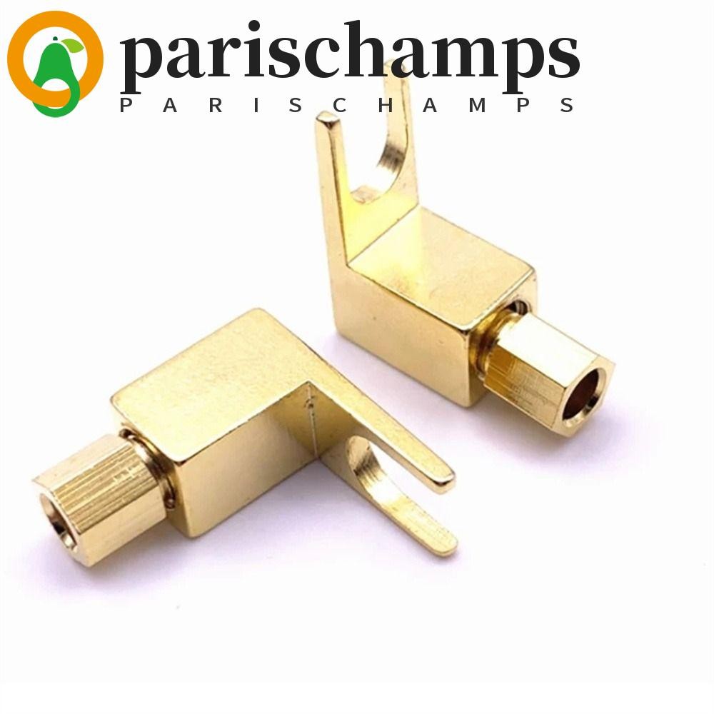 Parischamps Banana to Spade Adapte Metal ทนทาน Spade Adapter Plugs Banana Plug Y Type Speaker Spade 