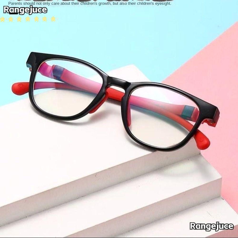 Rangejuce เด็กแว่นตา, Blue Blocking Eye Protection Anti-Blue Light แว่นตา,แบบพกพา TR90 Ultralight กรอบแว่นตาเด็กชายหญิง
