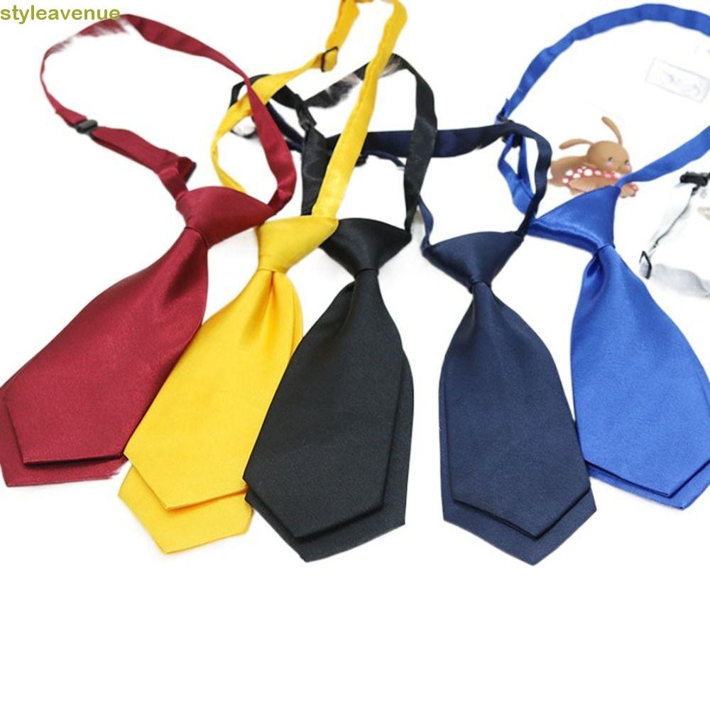 Styleavenue เนคไทขนาดเล็กธุรกิจผูก Casual Simple Double-layer สีทึบสําหรับงานแต่งงานเสื้ออุปกรณ์เสริม Photograph Props สําหรับชุดนักเรียน Tie