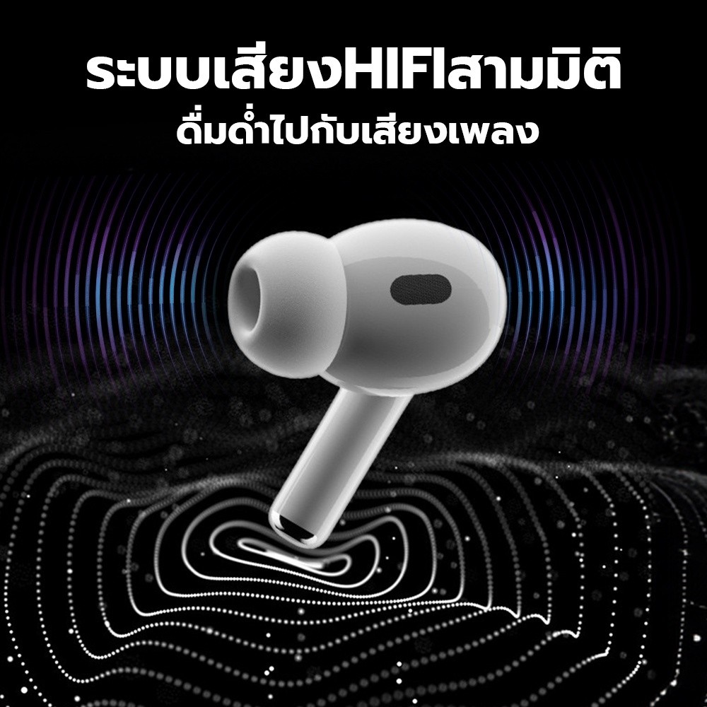 ไร้สาย ชุดหูฟังบลูทูธ เคสหน้าจอสัมผัส LCD หูฟังตัดเสียงรบกวน100% ฟังก์ชั่นลดเสียงรบกวน ANC คุณภาพการ