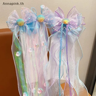 Ank Mermaid Headwear, โบว์เจ้าหญิงเด็ก, กิ๊บติดผม, เส้นด้ายลอยของเด็กผู้หญิง, เครื่องประดับผม Mermaid Maiden EN