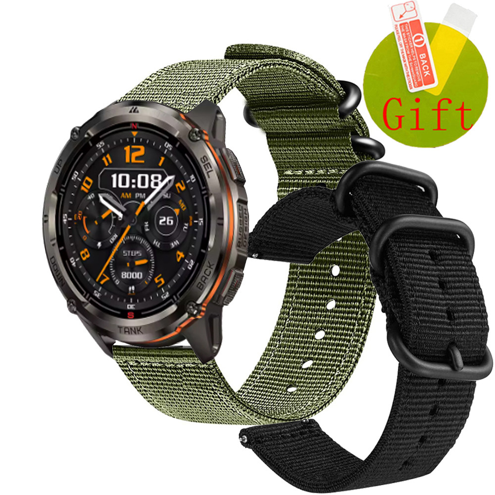 Kospet TANK T3 ULTRA 2 สายไนลอนสายรัดข้อมือสําหรับ KOSPET TANK T3 ULTRA2 สมาร์ทนาฬิกาป้องกันหน้าจอฟิ