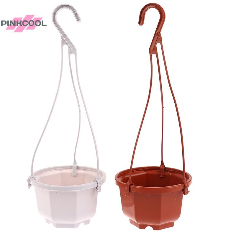 PINKCOOL 1 ชิ้นแปดเหลี่ยมกระถางดอกไม้พลาสติกหม้อกล้วยไม้สําหรับระเบียง ing อุปกรณ์ร้อน