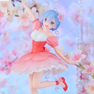 ฟิกเกอร์การ์ตูนอนิเมะ Cherry Blossoms Kimono Hanfu Rem Rem Chassis สําหรับตกแต่งรถยนต์