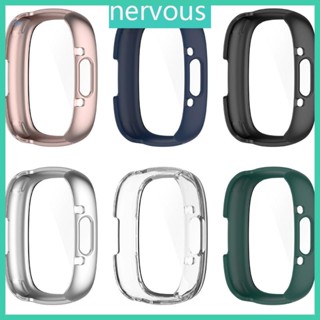 Nerv เคสนาฬิกาข้อมือ PC กันกระแทก ล้างทําความสะอาดได้ สําหรับ Versa4 Sense2 Smartwatch