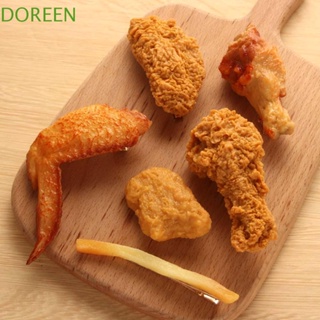 Doreen ปิ่นปักผม อาหารฟาสต์ฟู้ด น่ารัก เฟรนช์ฟราย เฟรนช์ฟราย หญิง ขาไก่ เด็กผู้หญิง สไตล์เกาหลี ปิ่นปักผม