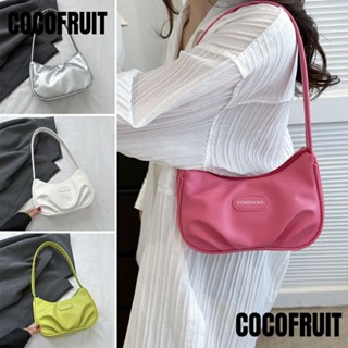 Cocofruit กระเป๋าสะพายไหล่ กระเป๋าถือ หนัง PU ขนาดเล็ก จุของได้เยอะ แฟชั่นสําหรับสตรี