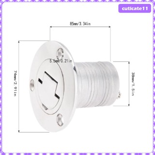 [Cuticate1] ฝาปิดถังน้ํามันเชื้อเพลิง สเตนเลส 38 มม. 1.5 นิ้ว สําหรับเรือ