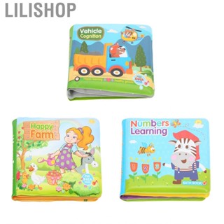 Lilishop Bath Book Infant Bath Book Safe Nontoxic for Bathroom Travel Baby Bedroom