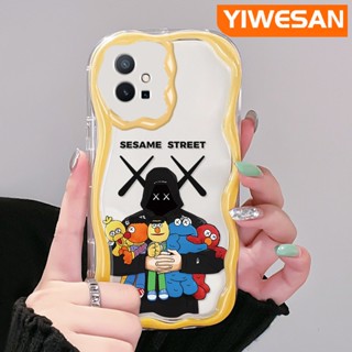 เคสโทรศัพท์มือถือแบบนิ่ม ใส กันกระแทก ลายการ์ตูน Sesame Street สําหรับ vivo y55 y75 5G y55s 2023 y33s 2023 y33e y52t y30 t1 5G iqoo z6