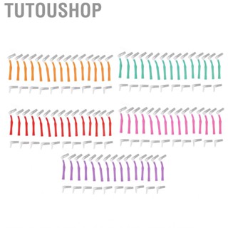 Tutoushop Interdental Brush L Shape Detal Cleaning for Travel