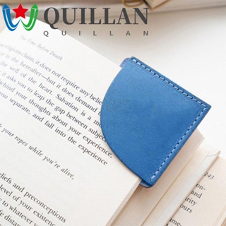 Quillan ที่คั่นหนังสือ ที่คั่นมุมหนังสือ หนัง PU ขนาดเล็ก สไตล์วินเทจ ทํามือ สําหรับนักเรียน อ่านหนังสือ