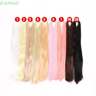 Damao Bjd ผมปลอม ผ้าไหม สีดํา 80 ซม. สําหรับตุ๊กตา Bjd Diy