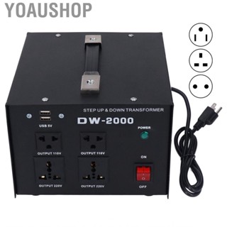 Yoaushop Power Boost Converter  Multiple Sockets Portable Voltage Transformer for Equipment