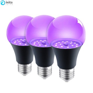 Isita หลอดไฟเกลียว UV 10W 85-265V E26 E27 อะลูมิเนียม 360 องศา สีม่วง สีดํา สําหรับตกแต่งบ้าน