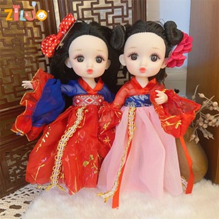 ตุ๊กตาเจ้าหญิง BJD 1/8 16 ซม. สีแดง อุปกรณ์เสริม สําหรับเด็กผู้หญิง ของขวัญปีใหม่ 2XXL