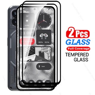 2Pcs For Nothing Phone (2) 5G Full Cover Tempered Glass NothingPhone 2 Two No Thing Phone2 A065 6.7 2023 Screen Protector Film