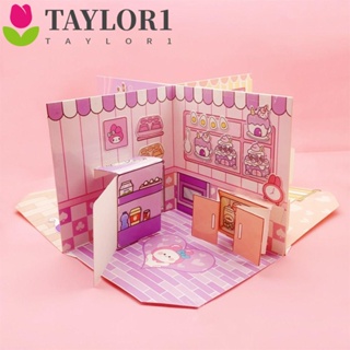 Taylor1 หนังสือการ์ตูนคุโรมิ เมโลดี้ 3D เสียงเงียบ แฮนด์เมด ของขวัญวันเกิด 3D