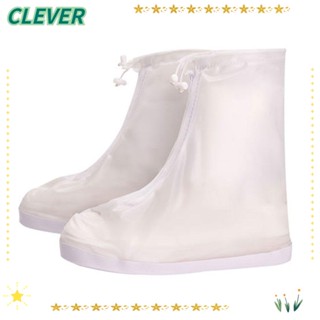 Clever รองเท้าบูท PVC กันน้ํา กันฝน สีขาว 1 คู่