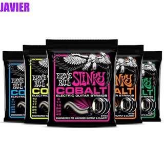 ERNIE BALL Javier สายกีตาร์ไฟฟ้า ฮาร์โมนิก โคบอลต์ เสียงใส ทนทาน 2721 2723