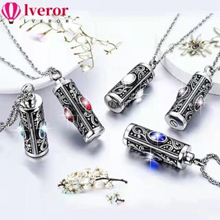 Lveror สร้อยคอ จี้ขี้เถ้า สเตนเลส ปรับได้ สร้างสรรค์ ของขวัญ เครื่องประดับ สําหรับคนขี้เถ้า