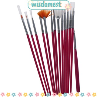 WISDOMEST ชุดแปรงแต่งหน้า สีแดง สีชมพู สําหรับทําเบเกอรี่ ฟองดองท์ 30 ชิ้น