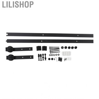 Lilishop Smooth Quiet Barn Door Track Heavy Duty Sturdy Sliding Hardware Kit