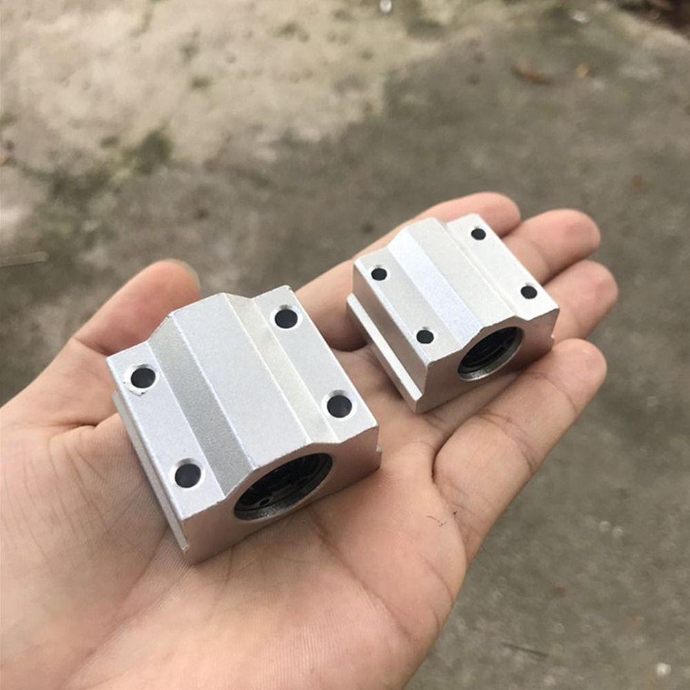 Aomsom บล็อกบูชชิ่งเราเตอร์ เพลารางอลูมิเนียม CNC SCS8UU SCS10UU SCS12UU SCS16UU SCS20UU น้ําหนักเบา ทนทาน สําหรับเครื่องพิมพ์ - รูปที่ 2