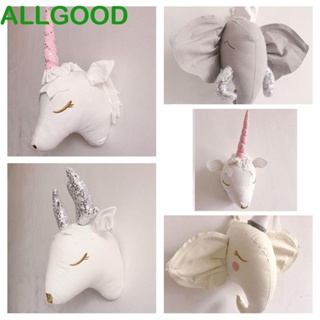 Allgoods ตุ๊กตาช้าง ยูนิคอร์น 3D แฮนด์เมด สร้างสรรค์ สําหรับตกแต่งห้องเด็ก