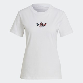 adidas ไลฟ์สไตล์ เสื้อยืด ผู้หญิง สีขาว GN3042