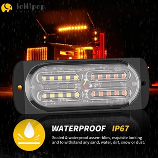 Lollipo1 ไฟเตือน LED DC 12V กันน้ํา ทนทาน แบบเปลี่ยน สําหรับรถบรรทุก