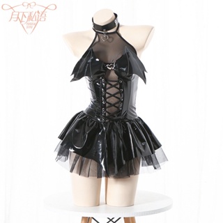 [0627] Cosplay  New Gift  Halloween  Comic  Animation Japanese Style Two-Dimensional Cos Witch Clothing Female Little Devil See-through Short Skirt Pure Desire Hot Girl Uniform O1R