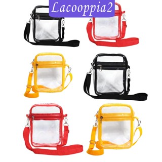 [Lacooppia2] กระเป๋าเครื่องสําอาง PVC แบบใส กันน้ํา มีซิป สําหรับชายหาด กลางแจ้ง