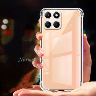 พร้อมส่ง เคสโทรศัพท์มือถือ ซิลิโคน TPU ใส กันกระแทก สี่มุม สําหรับ HONOR X6a X5 Plus X8a 4G HONOR 90 Lite 5G