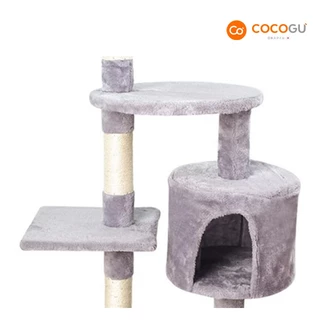 COCOGU Luxury Cat Climbing Frame คอนโดแมว 4 ชั้น ปีนป่าย ลับเล็บ แข็งแรง ใช้งานอเนกประสงค์