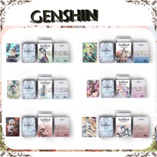 Genshin โฟโต้การ์ดเลเซอร์ การ์ดโลโม่ 50 ชิ้น/กล่อง