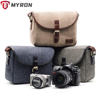 Myron กระเป๋าใส่กล้อง DSLR สไตล์เรโทร สําหรับถ่ายภาพ