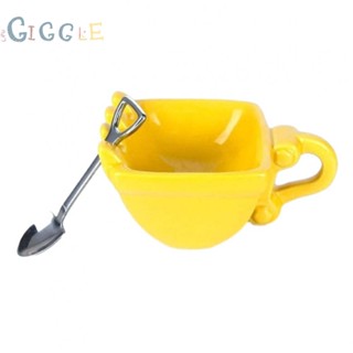 ⭐NEW ⭐Excavator Bucket Mug 340ml Funny Kitchen Accessories Mug Spoon Cake Cup