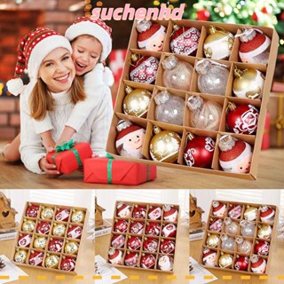 Suchenhd ลูกบอลแขวน 6 ซม. 16 ชิ้น สําหรับคริสต์มาส ปาร์ตี้ DIY