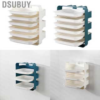 Dsubuy Side Dish Stacking Storage Multilayer  Sorting Tray Kitchen Multi Function Fruit Vegetable Preparation  Wall Mounted