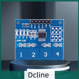 [Dcline.th] Ttp224 โมดูลเซนเซอร์สวิตช์สัมผัส 4 ช่องทาง 2.4V-5.5V