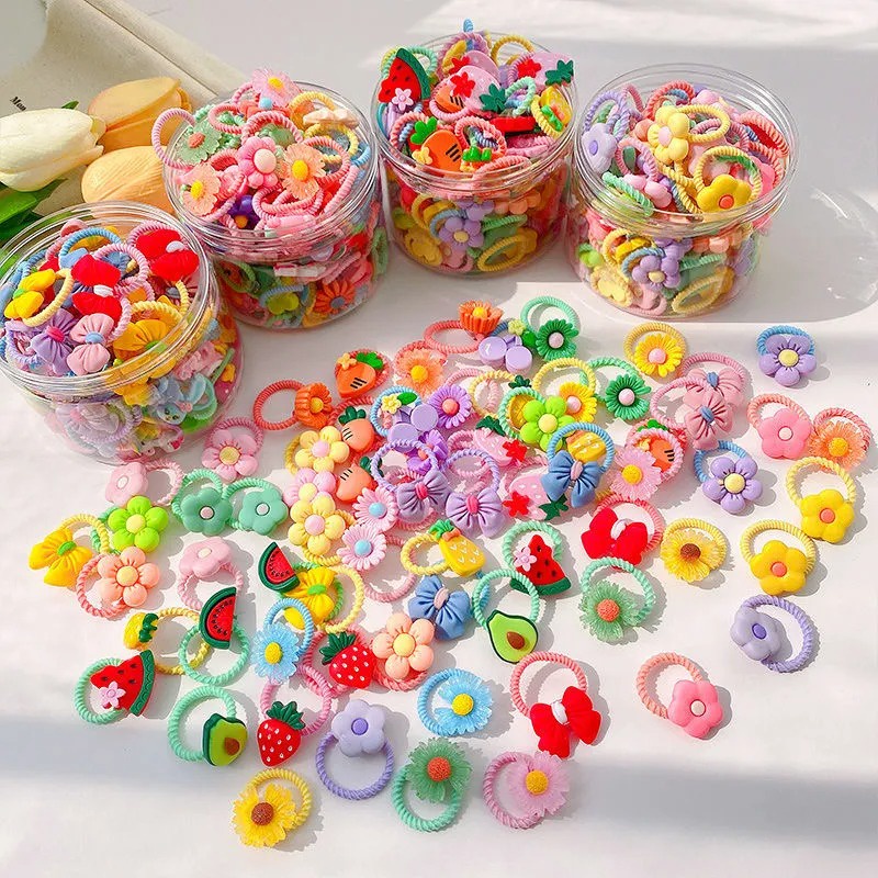 20 ชิ้น น่ารัก ยางรัดผม สําหรับเด็กผู้หญิง ผลไม้ ที่คาดผม สําหรับเด็ก ยางรัดผม การ์ตูน นิ้วหัวแม่มือ เชือกยางรัดผม ขนาดเล็ก เครื่องประดับผม