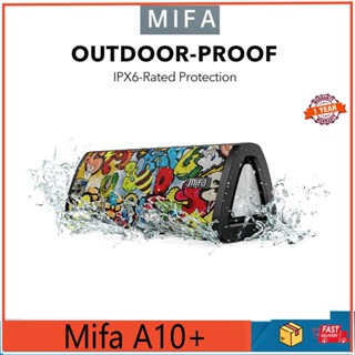 Mifa A10 A10+ ลําโพงสเตอริโอไร้สาย บลูทูธ 5.0 เสียงเบส 3D กันน้ํา กันฝุ่น เล่นได้ 24 ชั่วโมง มีไมค์ในตัว การ์ด SD